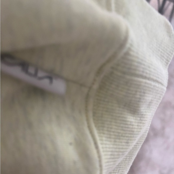 CALIA SPLIT-NECK OVERSIZED LIGHT GREEN DROP SHOULDER SLOUCHY HOODIE SZ M - Picture 6 of 8